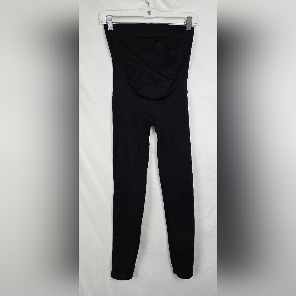 Blanqi Everyday Maternity Belly Support Leggings Black Travel Comfy sz M - Picture 4 of 8